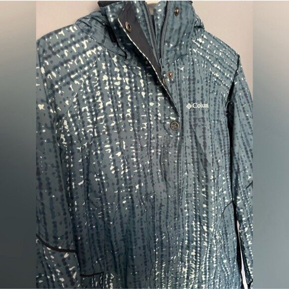 Columbia Bugaboo Blue Winter Jacket Medium Ski Outdoor Waterproof Hooded - Picture 7 of 9